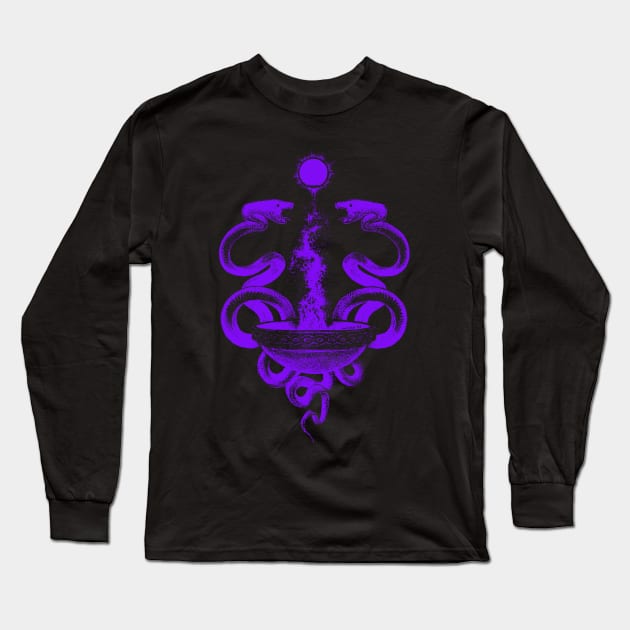 Caduceus (alt1) Long Sleeve T-Shirt by vvilczy